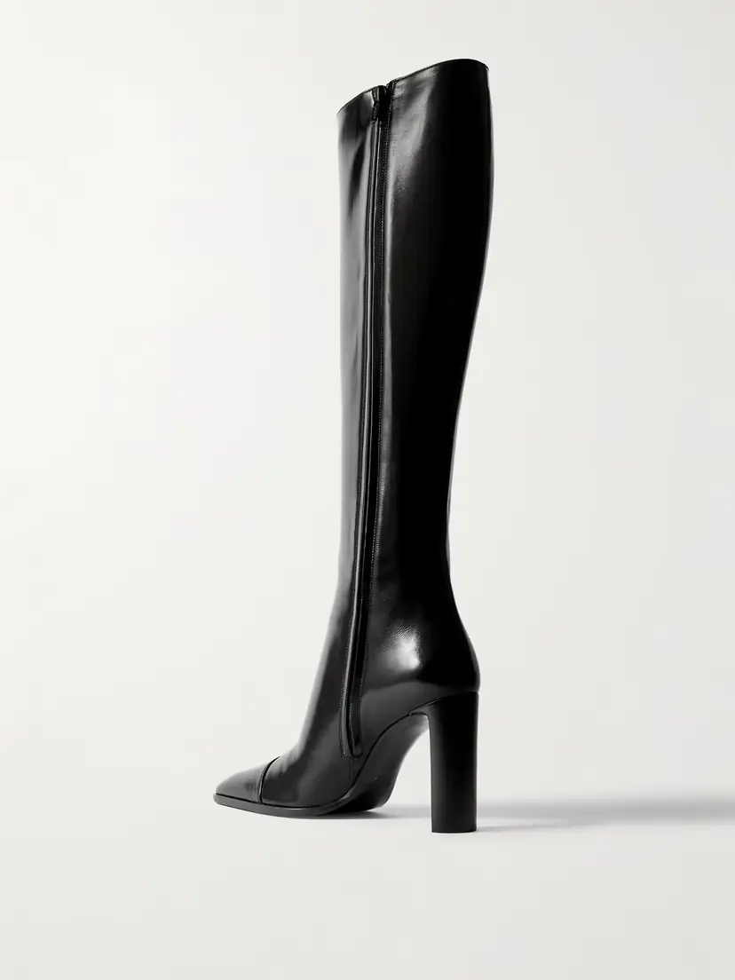 Saint Laurent Venetia Leather Knee Boots | Thumbnail 3 Saint Laurent Venetia Leather Knee Boots | Thumbnail 3
