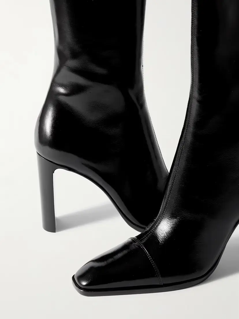 Saint Laurent Venetia Leather Knee Boots | Thumbnail 4 Saint Laurent Venetia Leather Knee Boots | Thumbnail 4