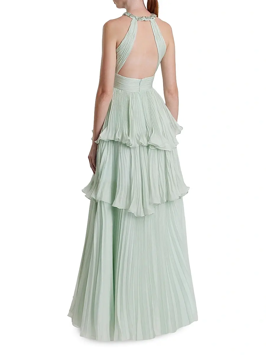 Mac Duggal Women's Prom Chiffon Tiered Gown | Thumbnail 2