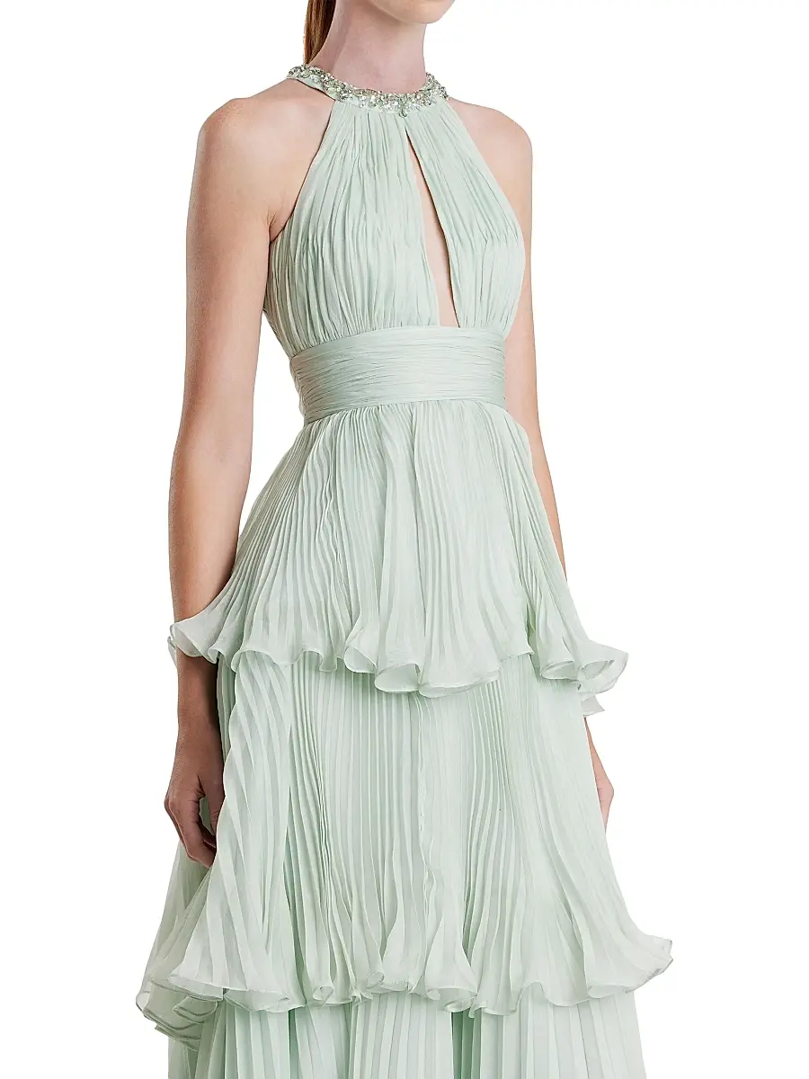 Mac Duggal Women's Prom Chiffon Tiered Gown | Thumbnail 3