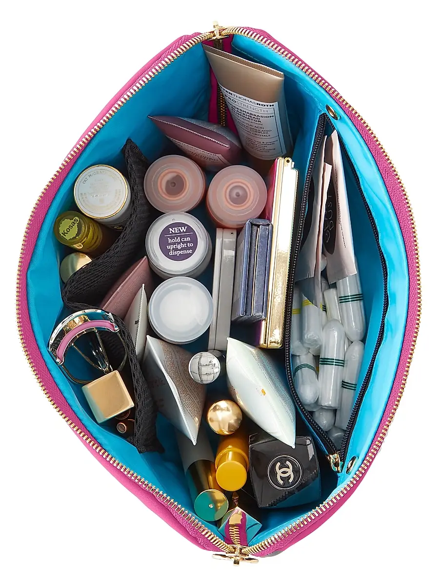 KUSSHI Women's Vacationer Makeup Bag - Hot Pink Teal | Thumbnail 2 KUSSHI Women's Vacationer Makeup Bag - Hot Pink Teal | Thumbnail 2