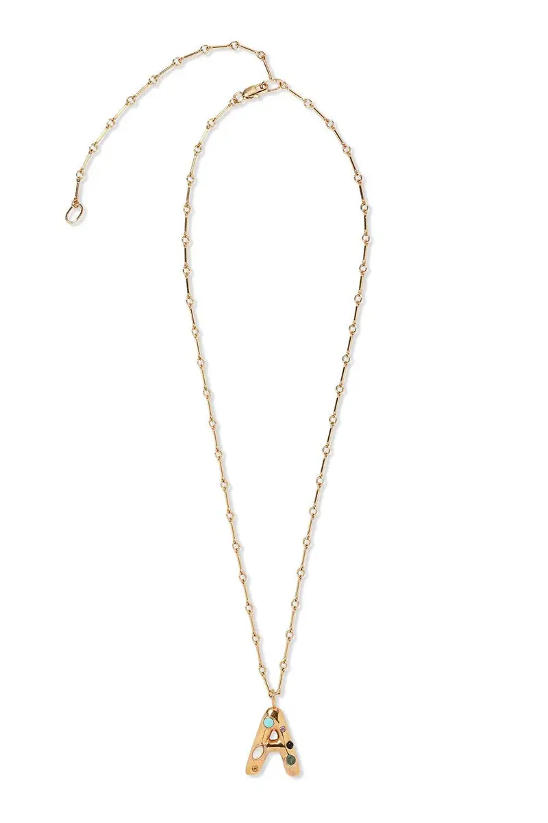 Lizzie Fortunato Confetti Letter Necklace