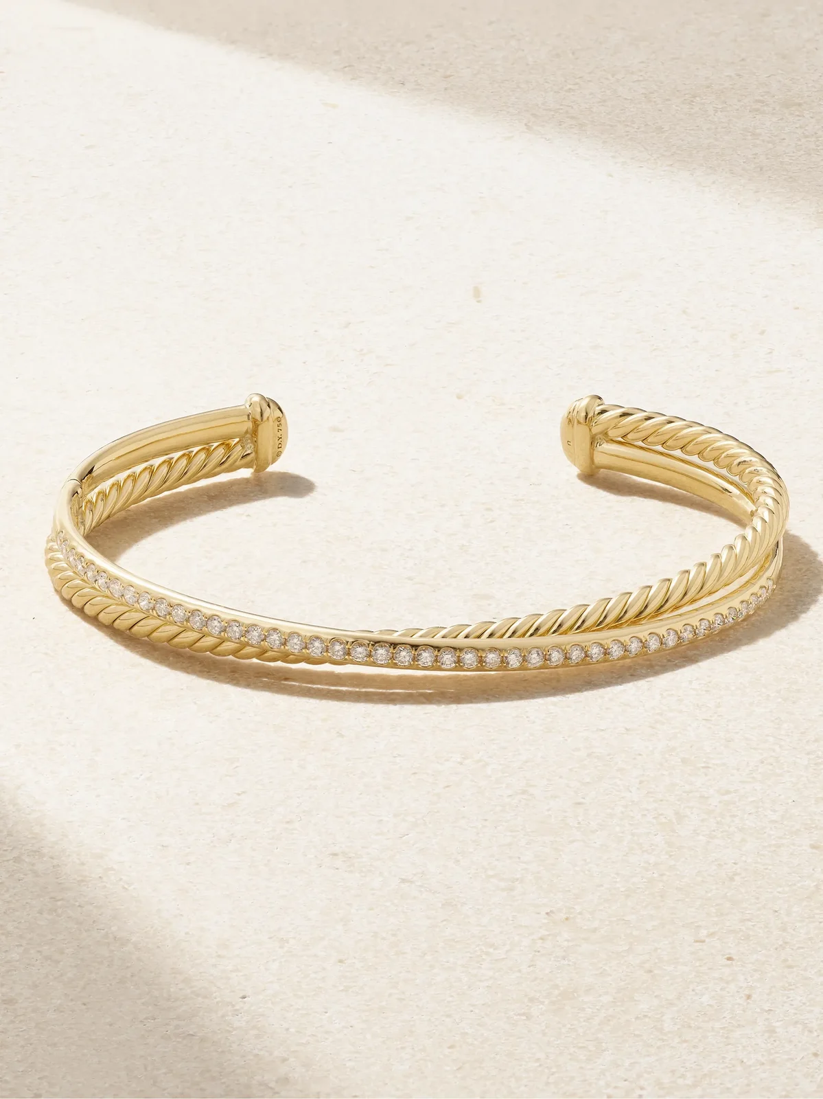 Crossover 18-karat Gold Diamond Cuff Crossover 18-karat Gold Diamond Cuff