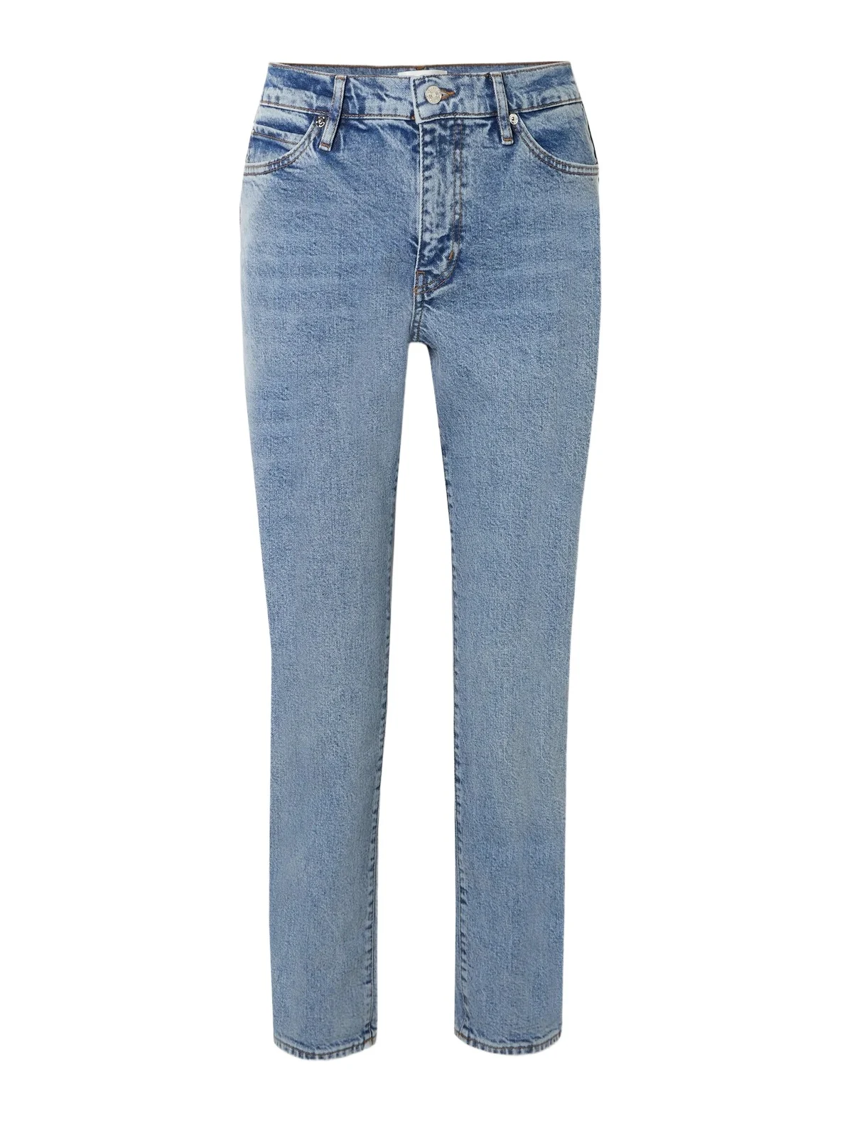 Frame The Borrowed High-rise Skinny Jeans