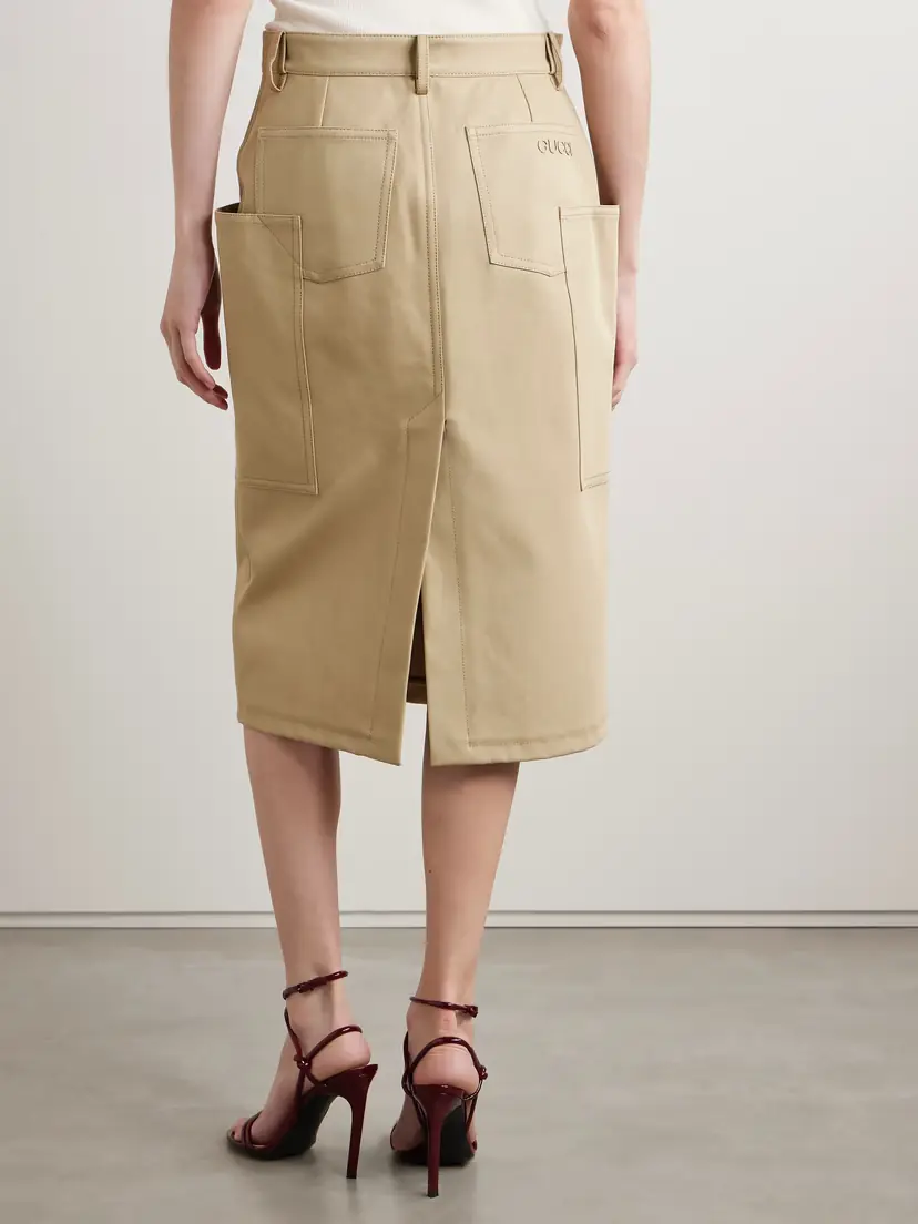 Gucci Cotton-drill Cargo Skirt | Thumbnail 4 Gucci Cotton-drill Cargo Skirt | Thumbnail 4