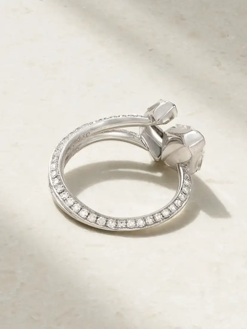 David Morris 18-karat White Gold Diamond Ring | Thumbnail 3 David Morris 18-karat White Gold Diamond Ring | Thumbnail 3