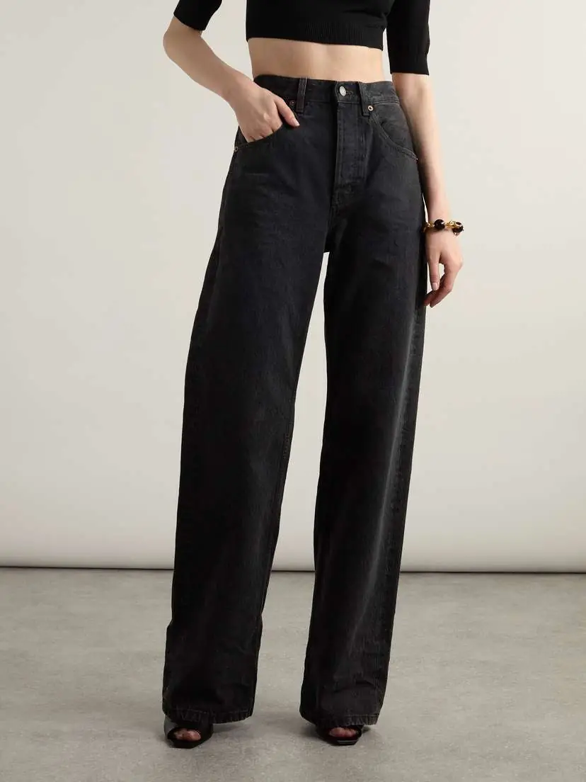 Saint Laurent 90s Baggy High-rise Wide-leg Jeans | Thumbnail 3