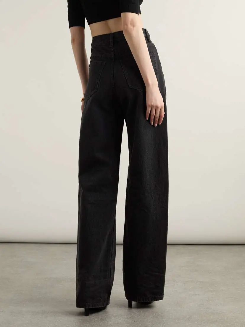Saint Laurent 90s Baggy High-rise Wide-leg Jeans | Thumbnail 4