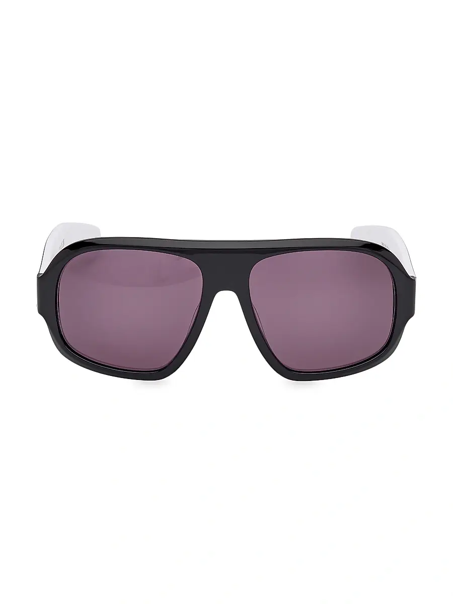 adidas Men's 59MM Pilot Sunglasses - Purple Black White | Thumbnail 2 adidas Men's 59MM Pilot Sunglasses - Purple Black White | Thumbnail 2