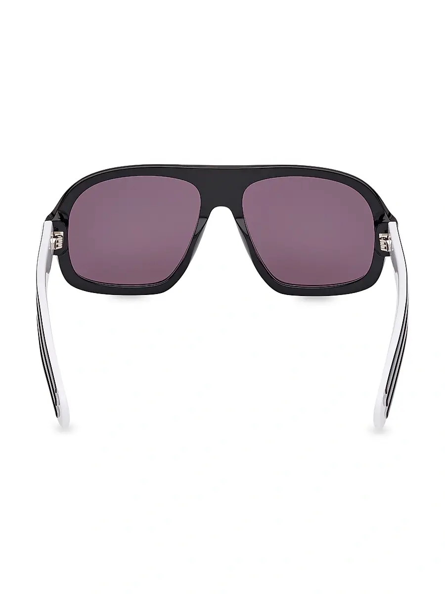 adidas Men's 59MM Pilot Sunglasses - Purple Black White | Thumbnail 5 adidas Men's 59MM Pilot Sunglasses - Purple Black White | Thumbnail 5