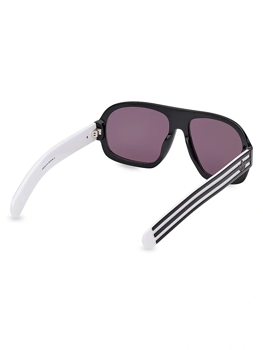 adidas Men's 59MM Pilot Sunglasses - Purple Black White | Thumbnail 6 adidas Men's 59MM Pilot Sunglasses - Purple Black White | Thumbnail 6