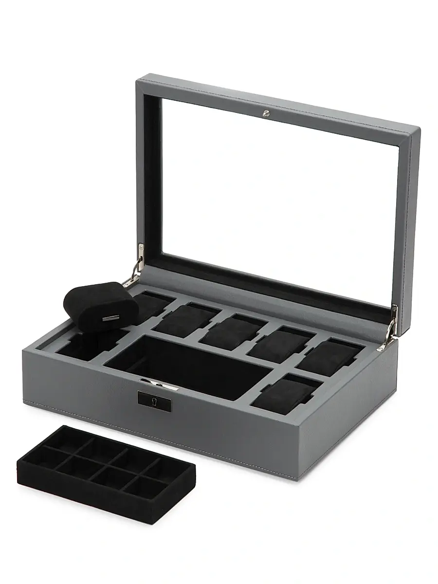 Wolf Howard Watch Box - Grey | Thumbnail 4 Wolf Howard Watch Box - Grey | Thumbnail 4