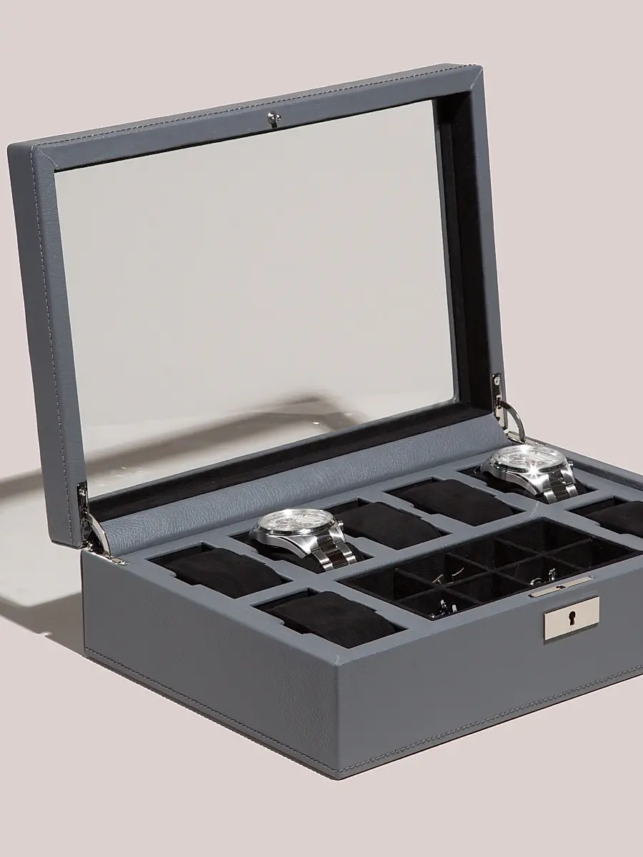Wolf Howard Watch Box - Grey | Thumbnail 6 Wolf Howard Watch Box - Grey | Thumbnail 6