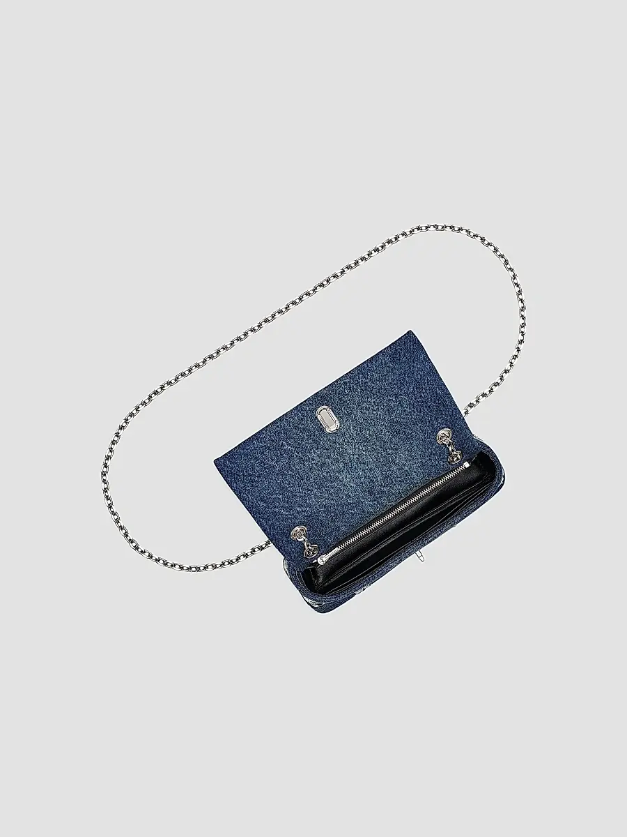 Marc Jacobs Women's The Sequin Daisy Denim Dual Chain Wallet | Thumbnail 6 Marc Jacobs Women's The Sequin Daisy Denim Dual Chain Wallet | Thumbnail 6