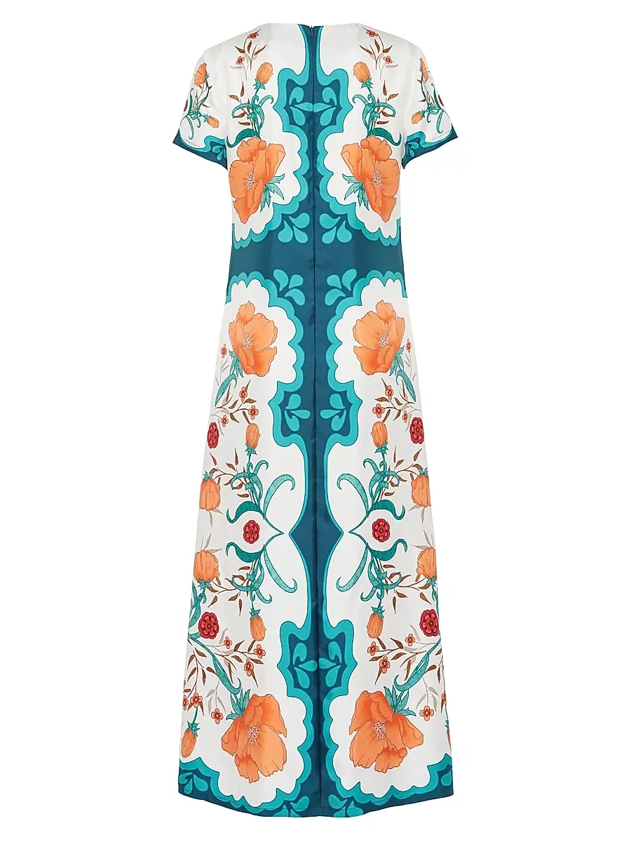La DoubleJ Women's Swing Dress - Morpheus Placee Orange | Thumbnail 2 La DoubleJ Women's Swing Dress - Morpheus Placee Orange | Thumbnail 2