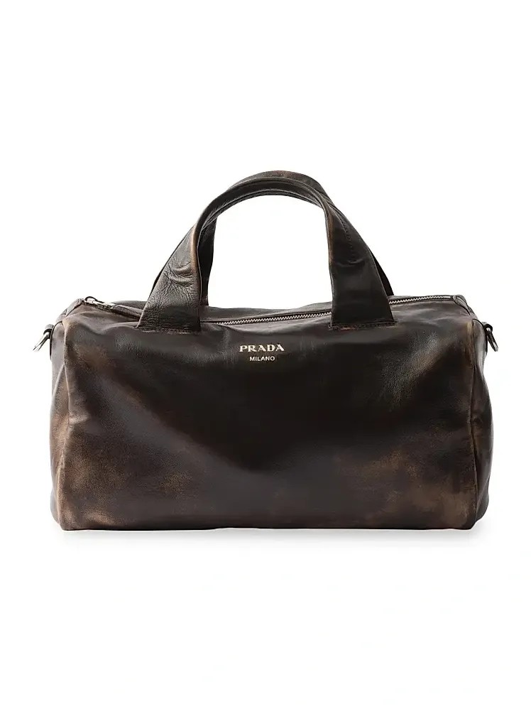 Prada Men's Nappa Leather Duffle Bag