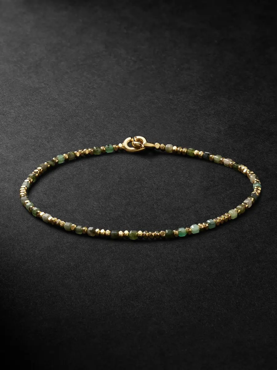 MAOR Percep 18-Karat Gold Emerald Bracelet - Men