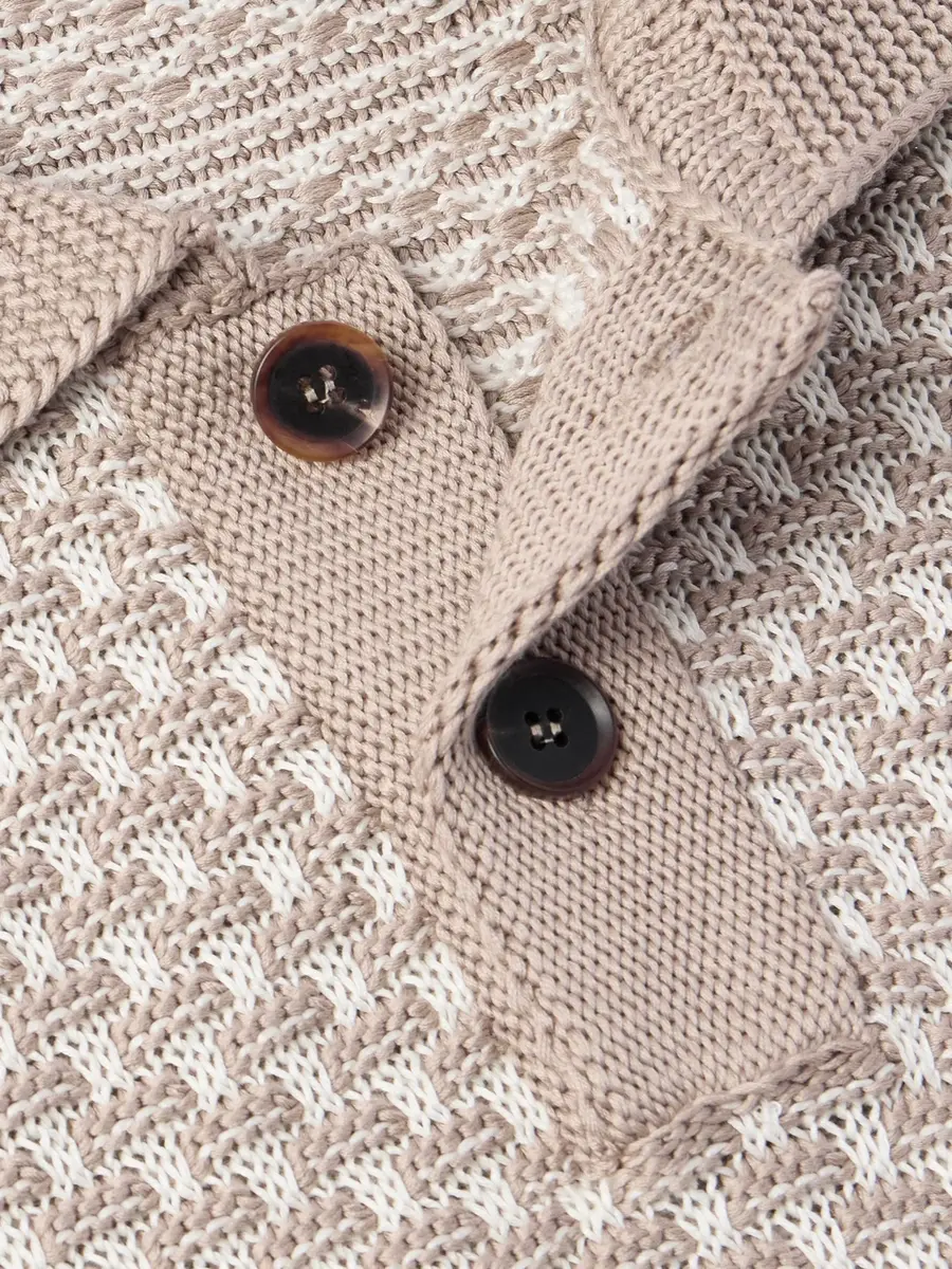 Zegna Silk, Cotton and Linen-Blend Polo Shirt - Men | Thumbnail 4