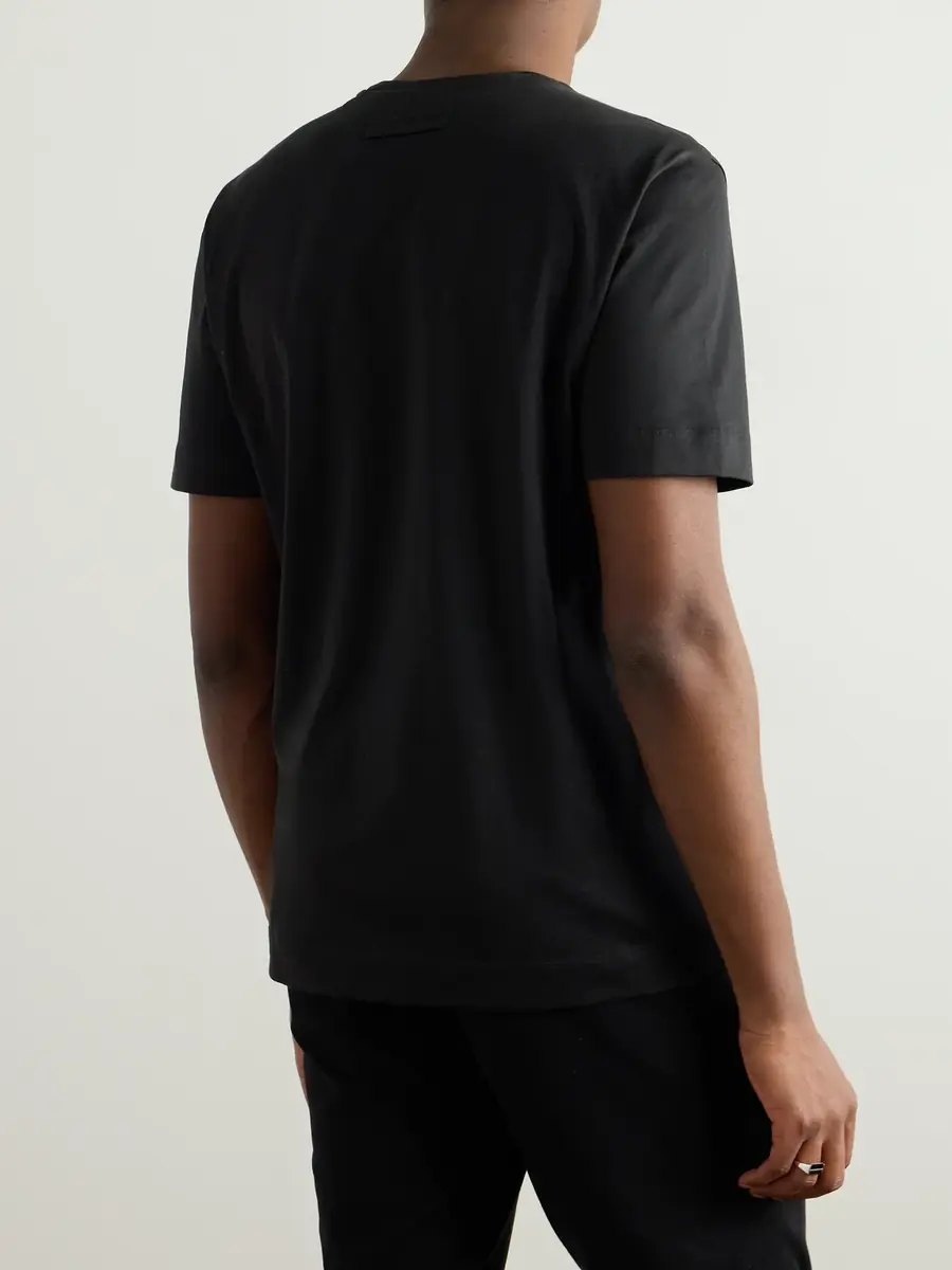 Zegna Slim-Fit Logo-Embroidered Cotton-Jersey T-Shirt - Men | Thumbnail 4 Zegna Slim-Fit Logo-Embroidered Cotton-Jersey T-Shirt - Men | Thumbnail 4