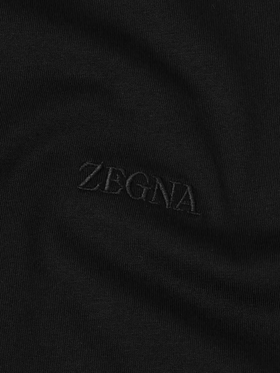Zegna Slim-Fit Logo-Embroidered Cotton-Jersey T-Shirt - Men | Thumbnail 5 Zegna Slim-Fit Logo-Embroidered Cotton-Jersey T-Shirt - Men | Thumbnail 5