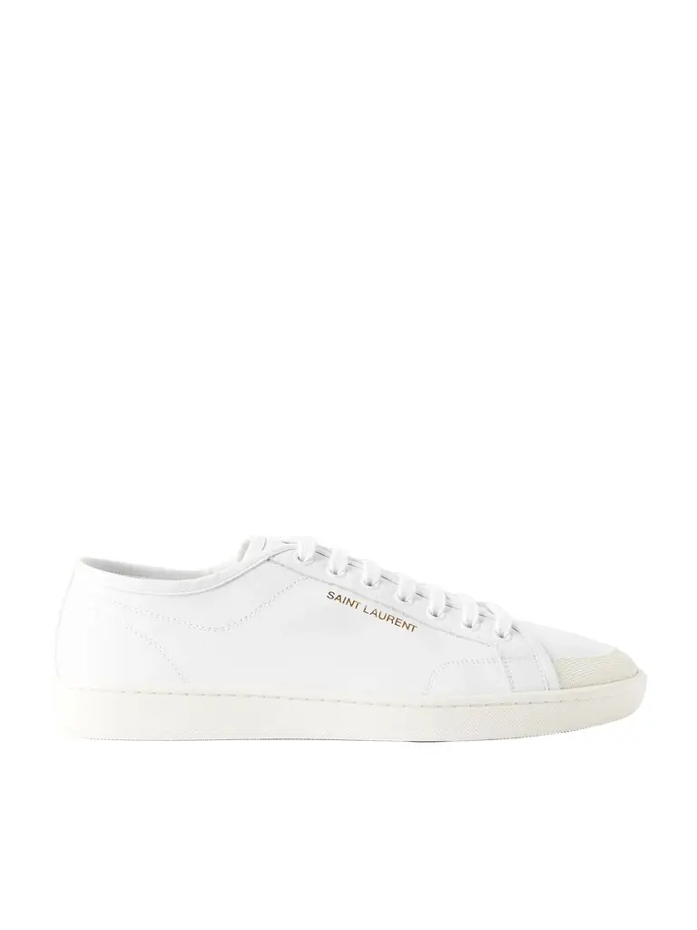 Gym Low Logo-Print Leather Sneakers - Men Gym Low Logo-Print Leather Sneakers - Men
