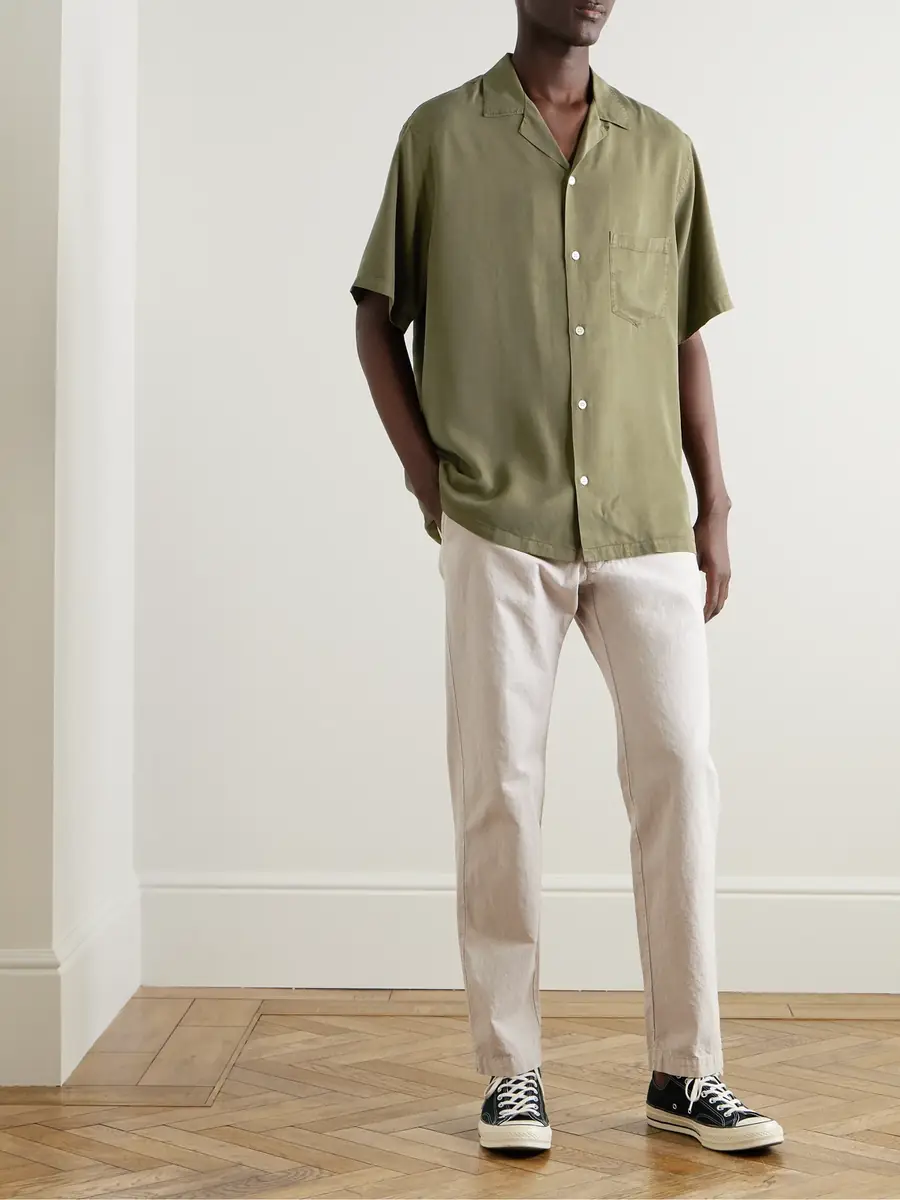 Portuguese Flannel Dogtown Convertible-Collar TENCEL™ Lyocell Shirt - Men | Thumbnail 2