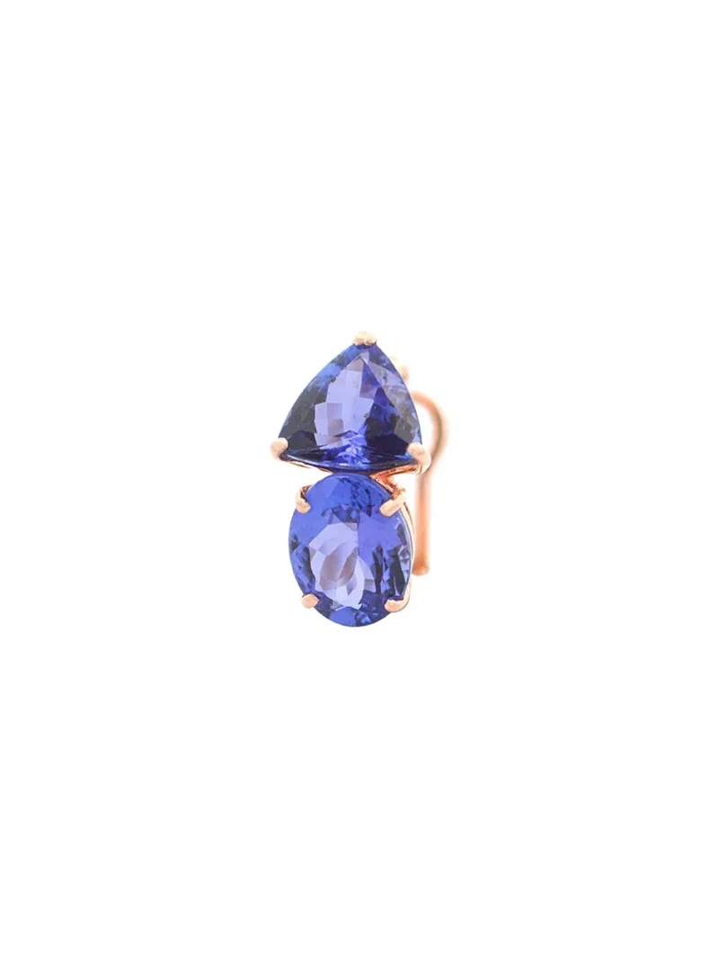 Wish Fine Jewelry 3.75ct Tanzanite 18K Gold Two Stone Earcuff