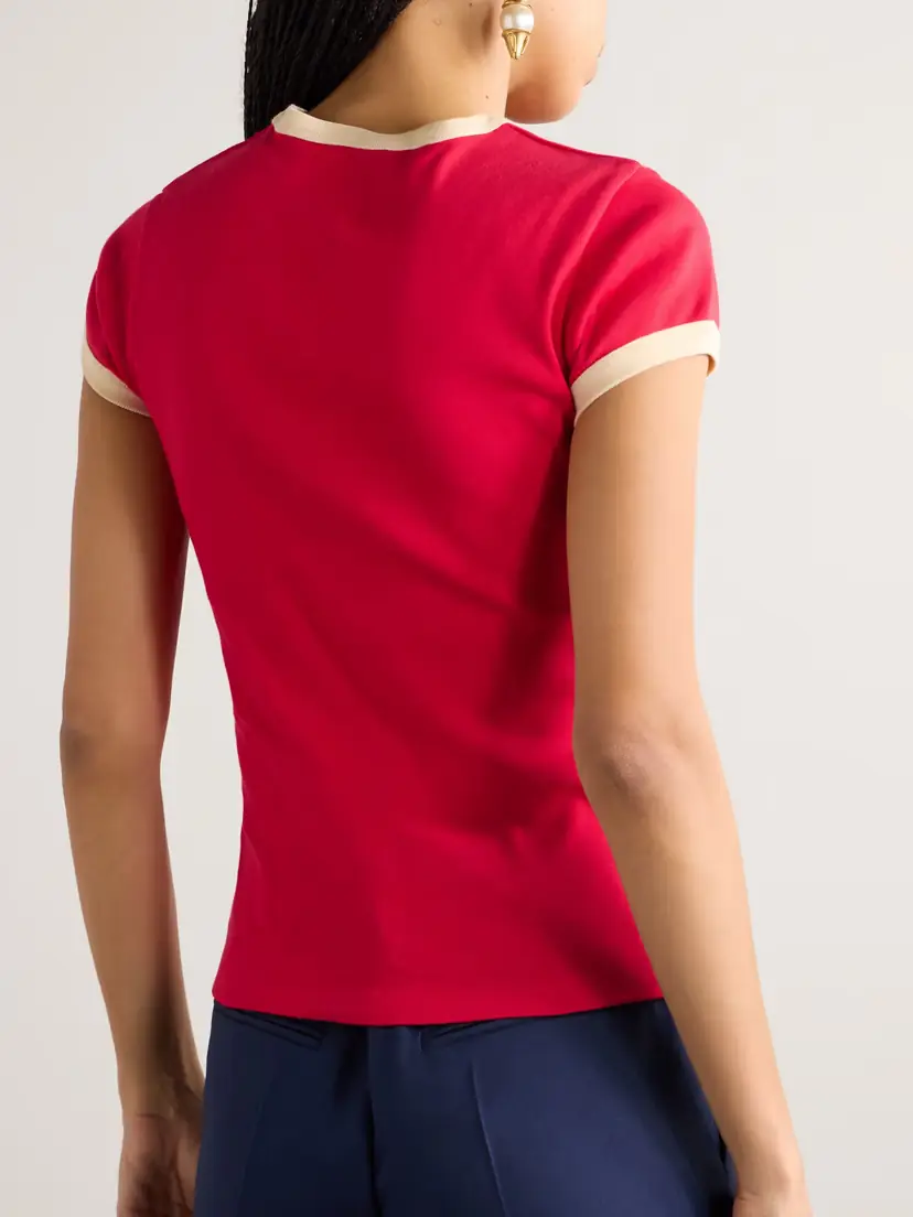 Valentino Garavani Printed Cotton-jersey T-shirt | Thumbnail 4 Valentino Garavani Printed Cotton-jersey T-shirt | Thumbnail 4