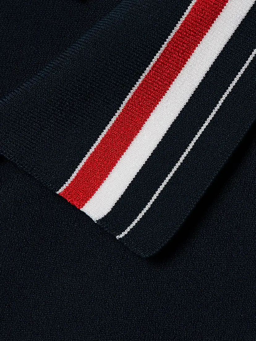 Thom Browne Pleated Striped Stretch-knit Mini Dress | Thumbnail 5 Thom Browne Pleated Striped Stretch-knit Mini Dress | Thumbnail 5