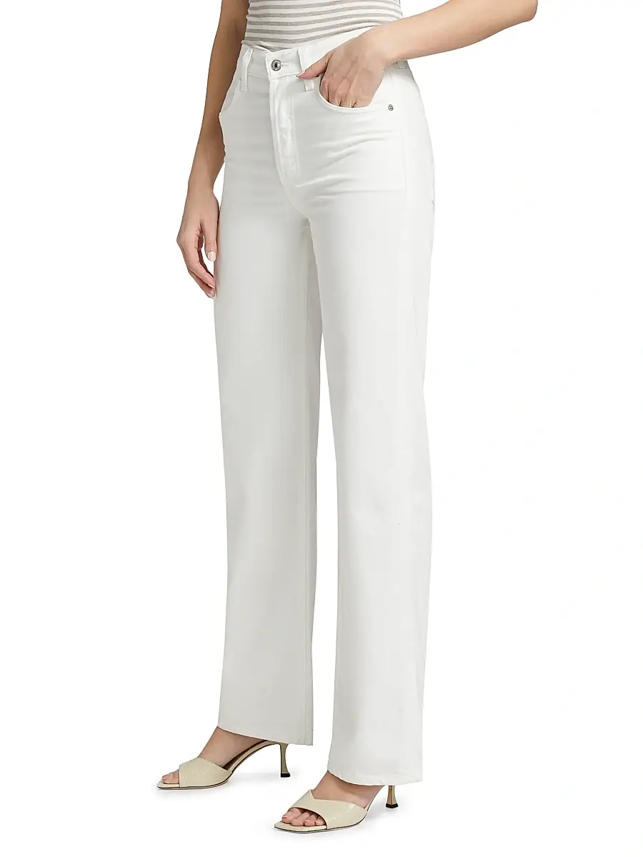 Citizens of Humanity Women's Annina Wide-Leg Jeans - Soft White | Thumbnail 4