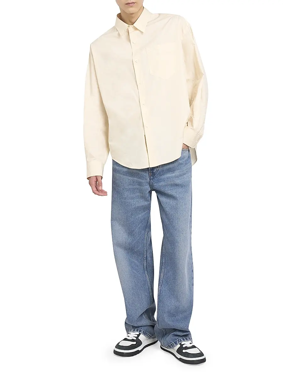AMI PARIS Men's Classic Fit Straight-Leg Jeans | Thumbnail 2 AMI PARIS Men's Classic Fit Straight-Leg Jeans | Thumbnail 2