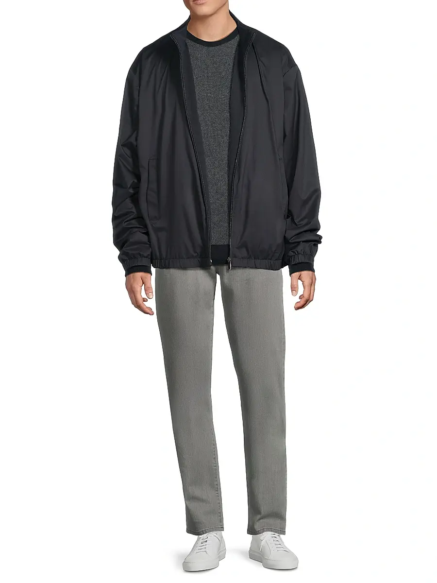 Canali Men's Silk Touch Reversible Jacket | Thumbnail 2 Canali Men's Silk Touch Reversible Jacket | Thumbnail 2
