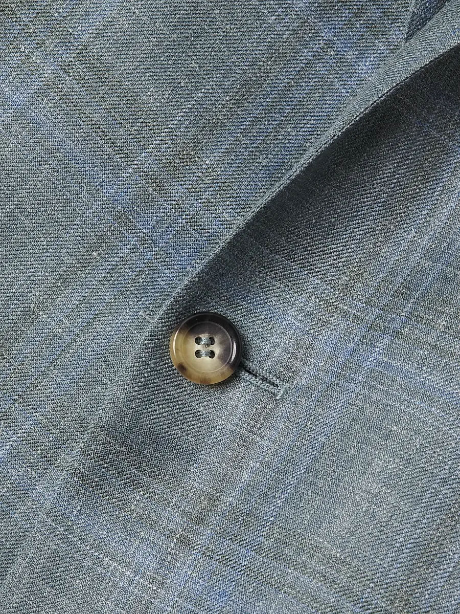 Canali Men's Plaid Wool-Silk-Linen Sport Coat | Thumbnail 6 Canali Men's Plaid Wool-Silk-Linen Sport Coat | Thumbnail 6