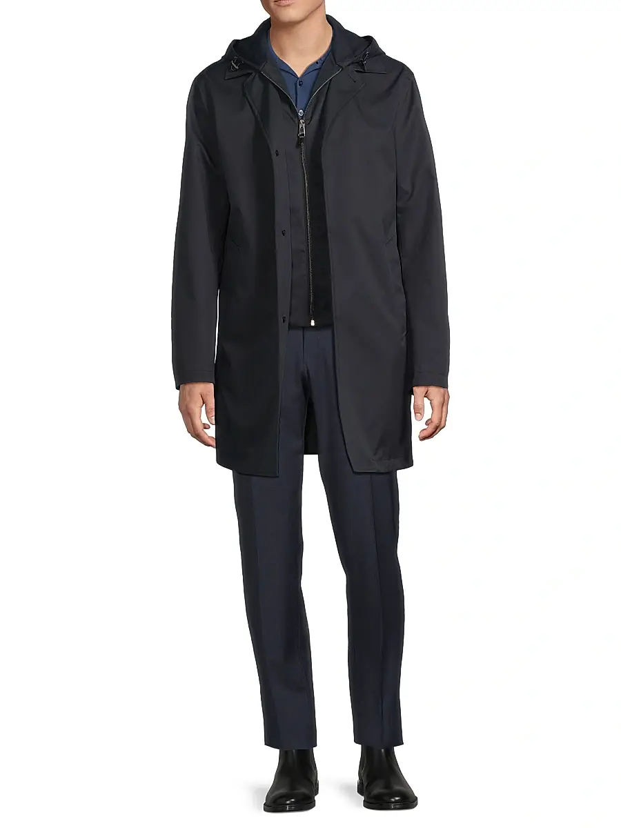 Canali Men's Touch 3-in-1 Hooded Jacket | Thumbnail 2 Canali Men's Touch 3-in-1 Hooded Jacket | Thumbnail 2