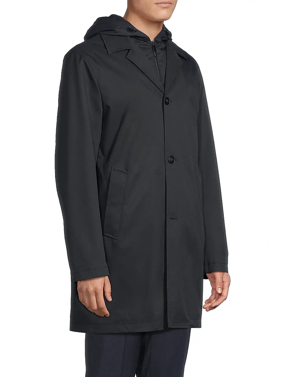 Canali Men's Touch 3-in-1 Hooded Jacket | Thumbnail 4 Canali Men's Touch 3-in-1 Hooded Jacket | Thumbnail 4