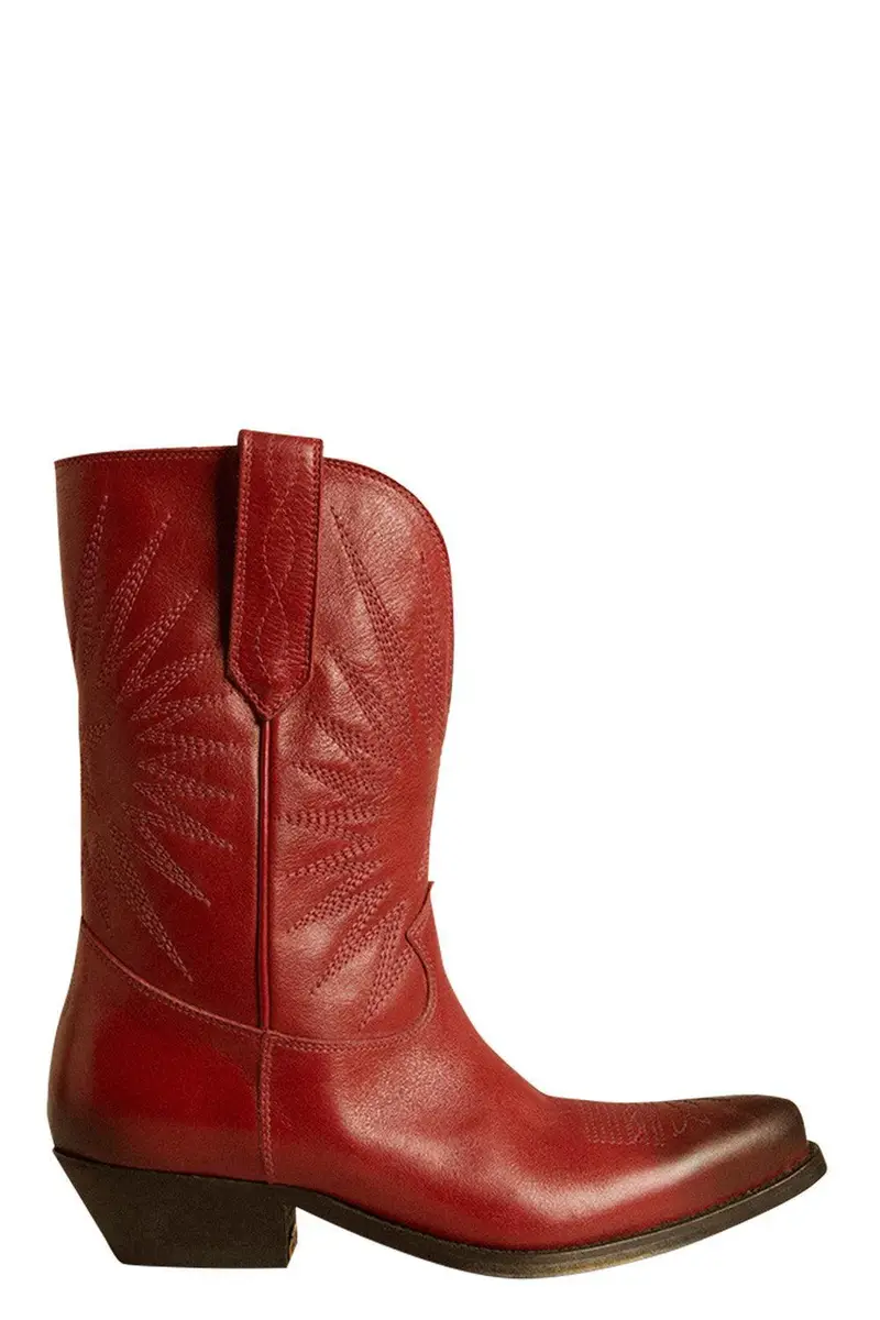 Golden Goose Wish Star Low Boot - Cherry Red | Image 1 Golden Goose Wish Star Low Boot - Cherry Red | Image 1