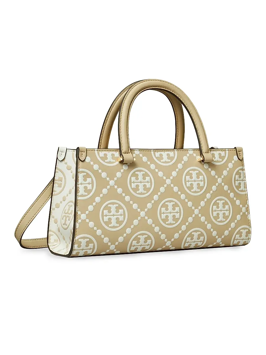 Tory Burch Women's Small T Monogram Embossed Leather Top Handle Bag | Thumbnail 5 Tory Burch Women's Small T Monogram Embossed Leather Top Handle Bag | Thumbnail 5