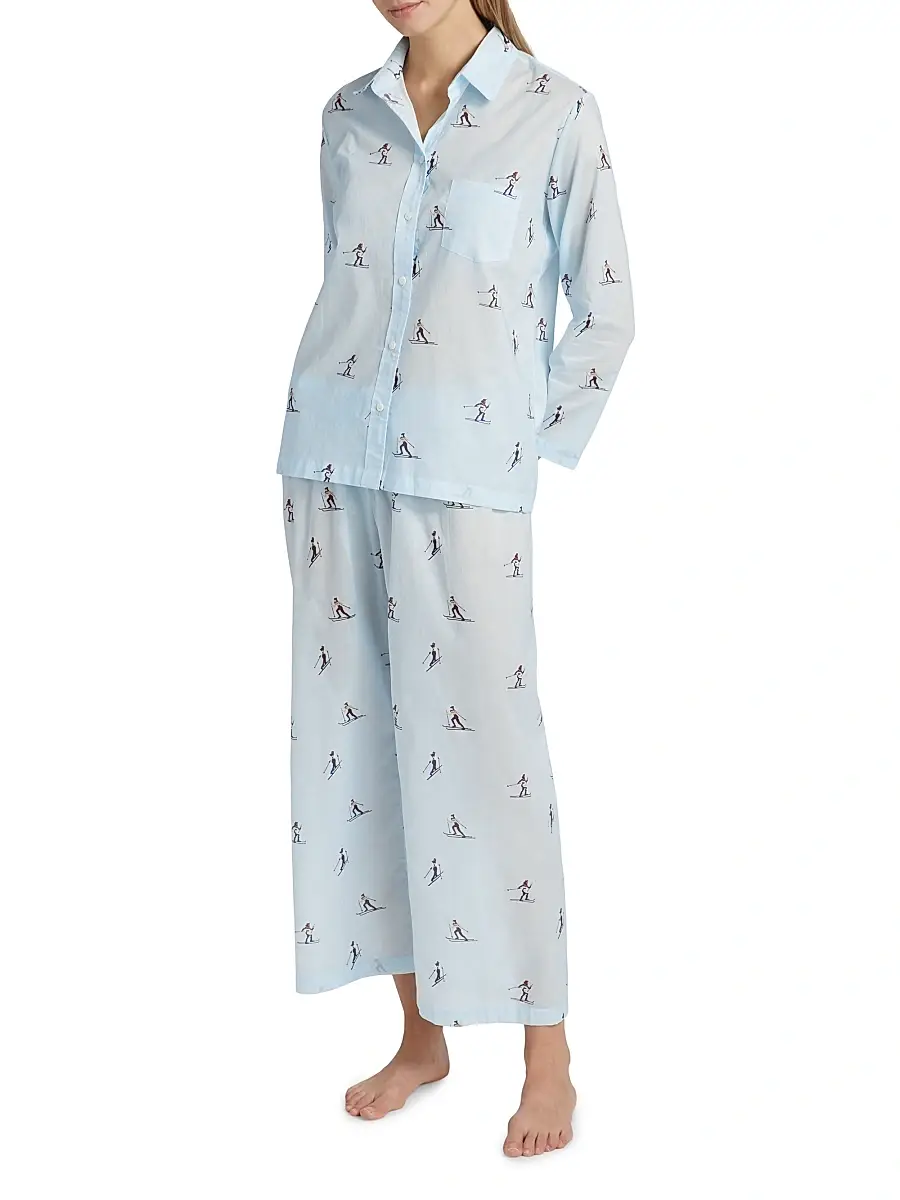 Pour Les Femmes Women's Cross Country Skiers Long-Sleeve Pajamas | Thumbnail 2 Pour Les Femmes Women's Cross Country Skiers Long-Sleeve Pajamas | Thumbnail 2