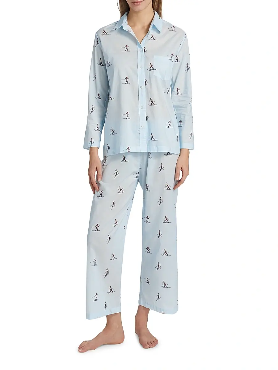 Pour Les Femmes Women's Cross Country Skiers Long-Sleeve Pajamas | Thumbnail 3 Pour Les Femmes Women's Cross Country Skiers Long-Sleeve Pajamas | Thumbnail 3