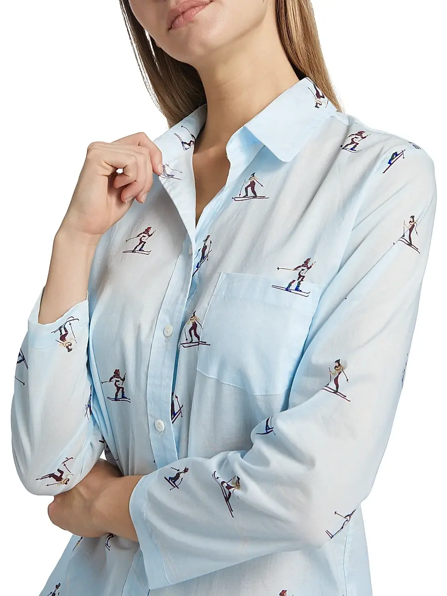 Pour Les Femmes Women's Cross Country Skiers Long-Sleeve Pajamas | Thumbnail 6 Pour Les Femmes Women's Cross Country Skiers Long-Sleeve Pajamas | Thumbnail 6
