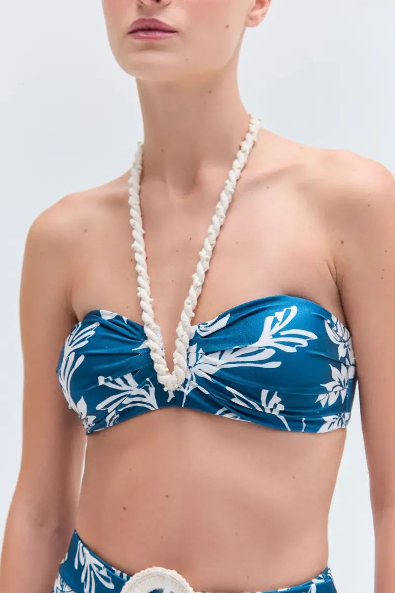 PatBo ARTICHOKE HALTERNECK BIKINI TOP