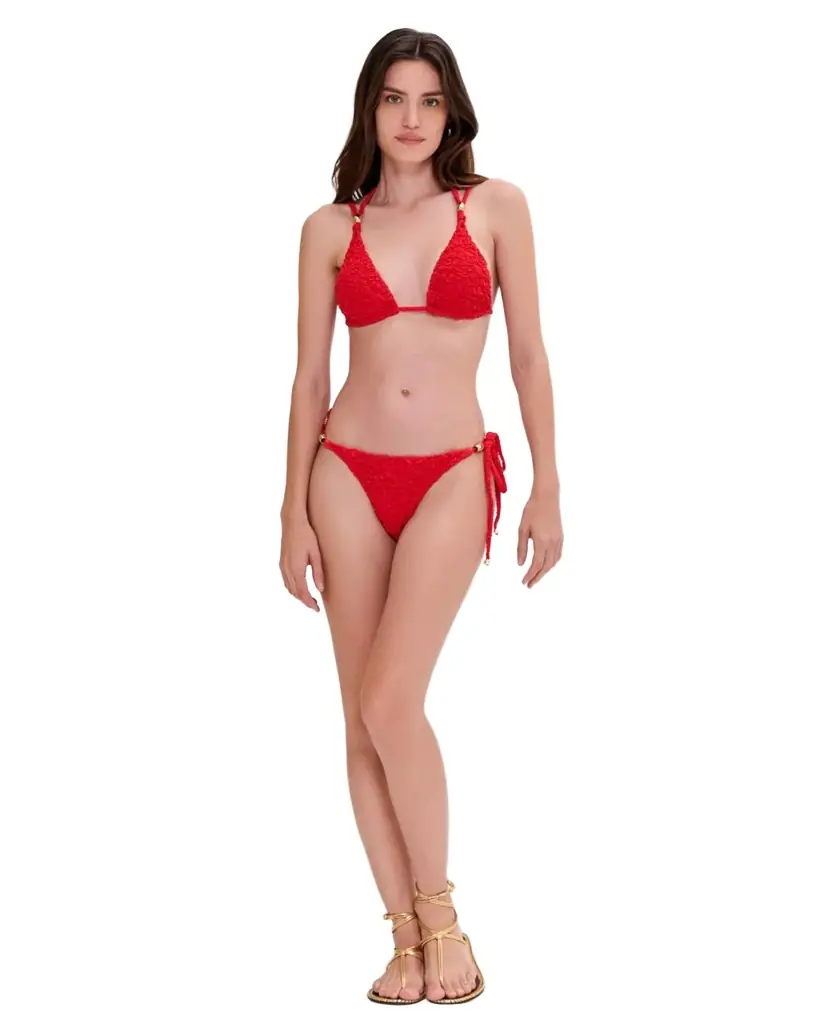 PatBo PAPILLON JACQUARD BIKINI BOTTOM
