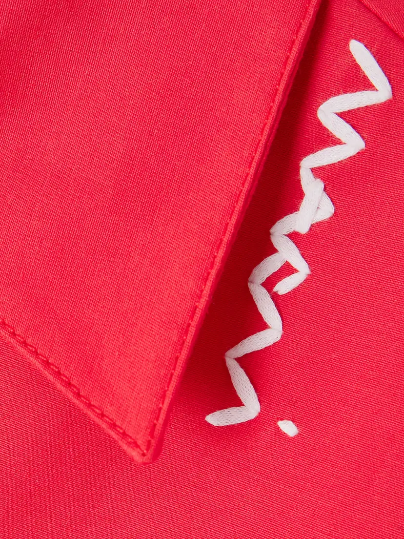 Marni Oversized Embroidered Cotton Mini Dress | Thumbnail 4