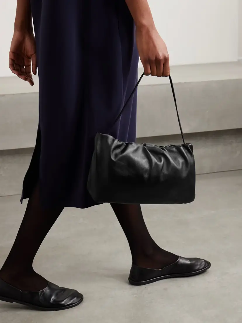The Row Bourse Xl Leather Shoulder Bag | Thumbnail 2 The Row Bourse Xl Leather Shoulder Bag | Thumbnail 2