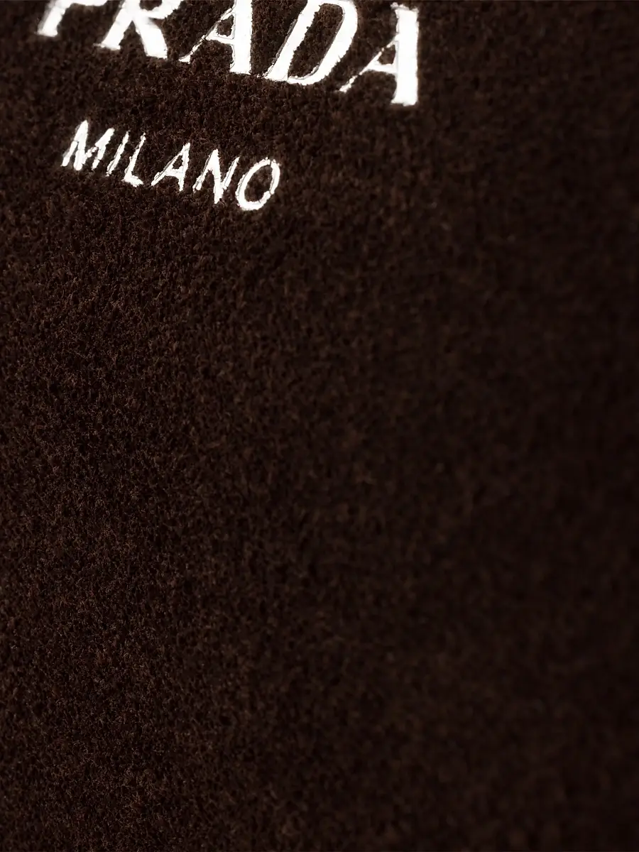 Prada Men's Suede Leather Shoulder Bag | Thumbnail 9 Prada Men's Suede Leather Shoulder Bag | Thumbnail 9
