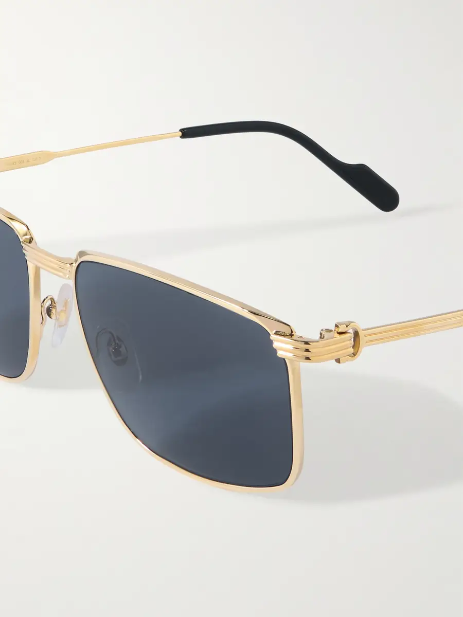 Cartier Eyewear Première de Cartier Square-Frame Gold-Tone Sunglasses - Men | Thumbnail 3 Cartier Eyewear Première de Cartier Square-Frame Gold-Tone Sunglasses - Men | Thumbnail 3
