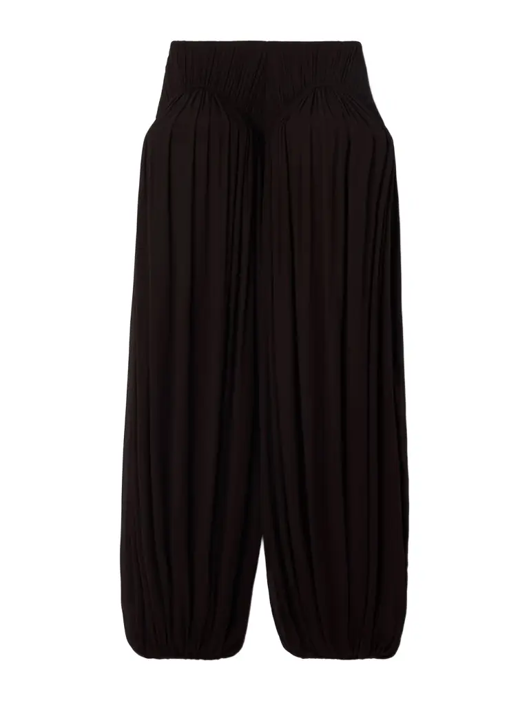 Alaïa Pleated Crepe Tapered Pants | Image 1 Alaïa Pleated Crepe Tapered Pants | Image 1