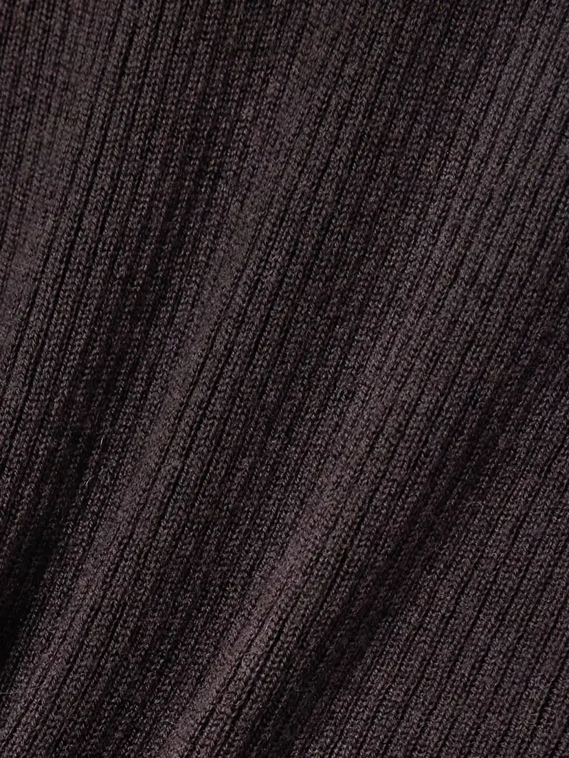 The Frankie Shop Solana Ribbed Wool, Silk And Cashmere-blend Bodysuit | Thumbnail 4 The Frankie Shop Solana Ribbed Wool, Silk And Cashmere-blend Bodysuit | Thumbnail 4