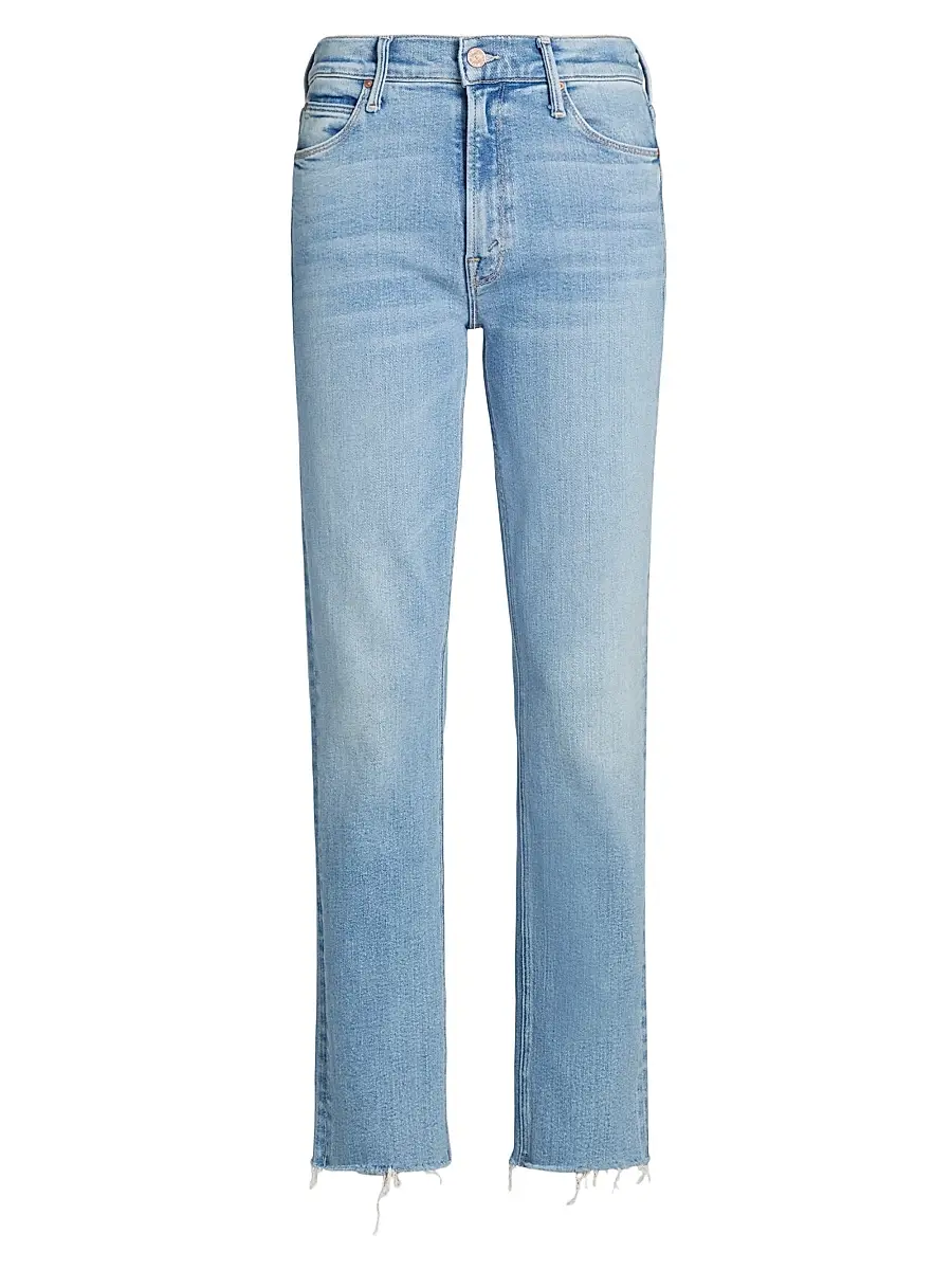 Mother Women's Dazzler Mid-Rise Ankle-Fray Jeans - Blessing In Disguise | Image 1 Mother Women's Dazzler Mid-Rise Ankle-Fray Jeans - Blessing In Disguise | Image 1