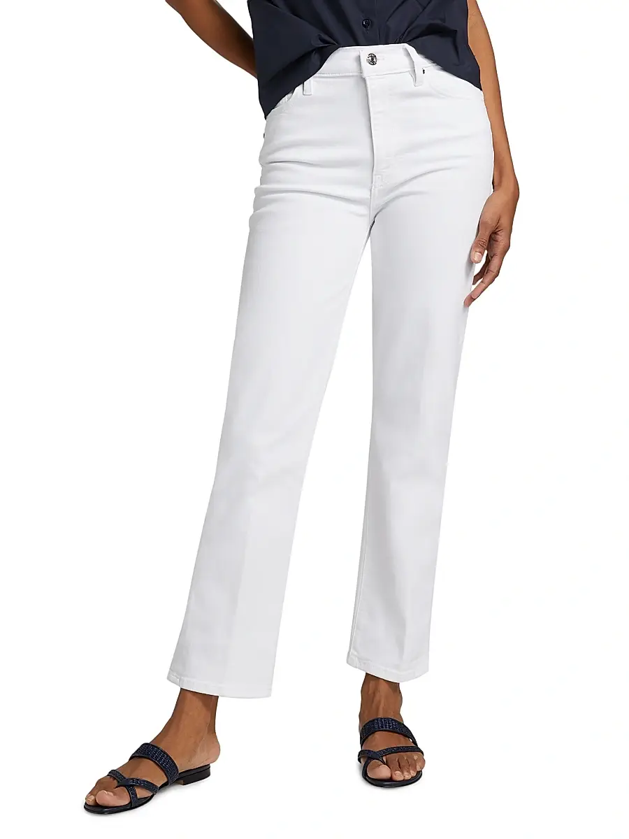 Frame Women's Le Sleek Straight High-Rise Jeans | Thumbnail 3 Frame Women's Le Sleek Straight High-Rise Jeans | Thumbnail 3